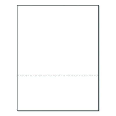 Perforated Paper, 92 Bright, Perforated 3.5" From Bottom, 8.5 x 11, White, 500 Sheets/Ream, 5 Reams/Carton