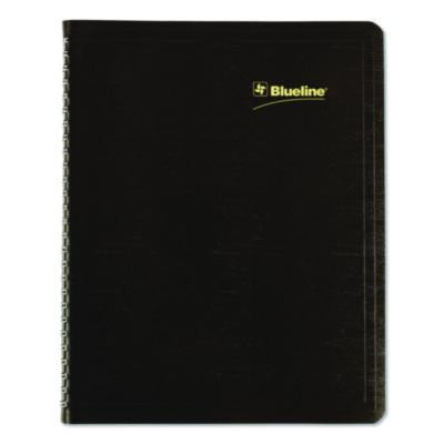 Plan And Link Monthly Planner, 9.25 x 7.25, Black Distressed Faux Leather Cover, 16-Month: Sept 2024 To Dec 2025