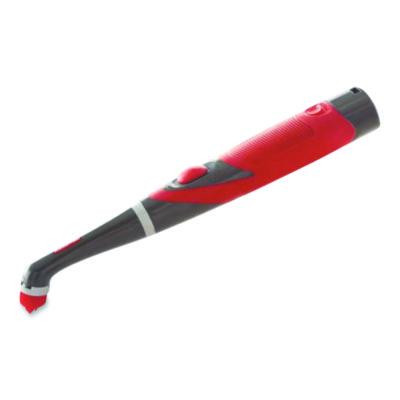 Reveal Power Scrubber, Red/White Nylon Bristles, 1.73" Brush, Red Plastic Handle