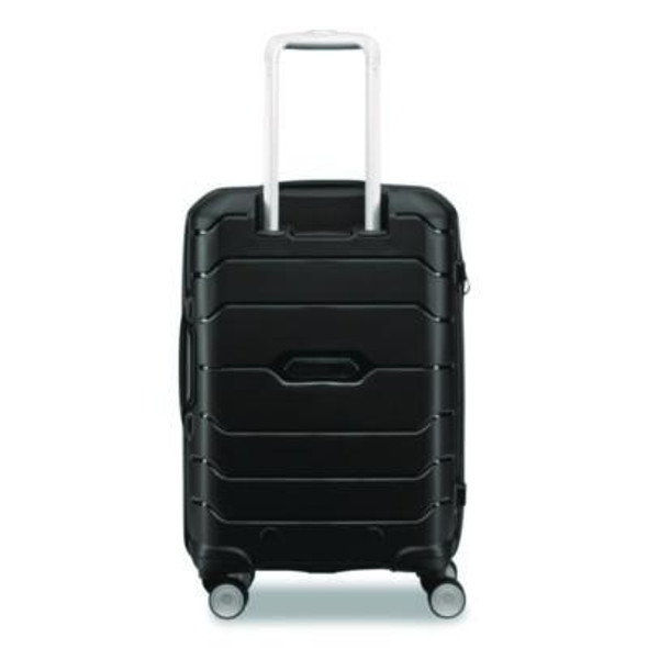 Freeform Hard Side Carry-On Suitcase, Four-Wheeled Spinner, 15.25 x 10 x 21.25, Black