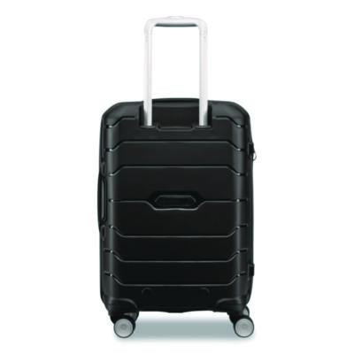 Freeform Hard Side Carry-On Suitcase, Four-Wheeled Spinner, 15.25 x 10 x 21.25, Black
