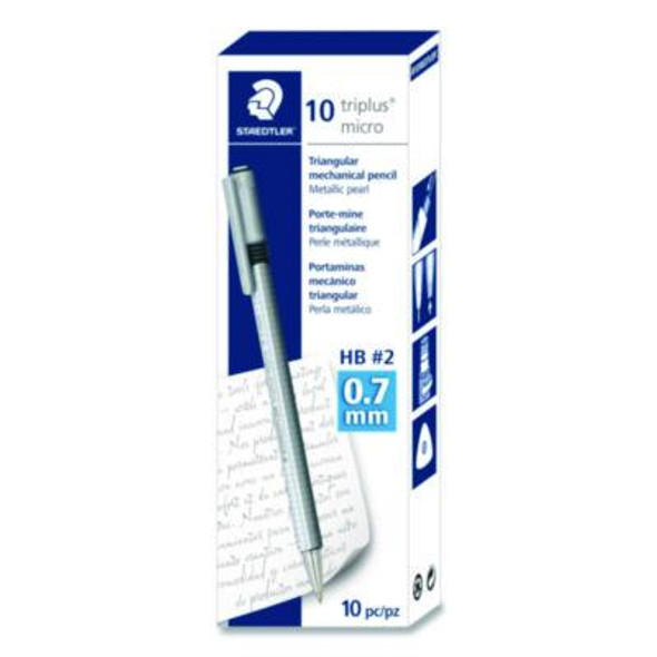 Mechanical Pencils, 0.7 Mm, Hb (#2), Black Lead, Anthracite Barrel, 10/Box