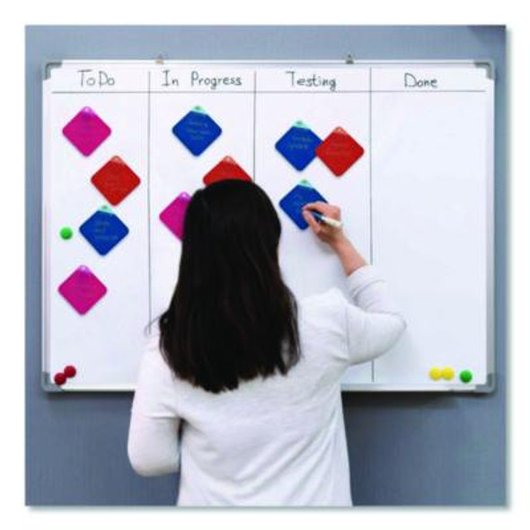 Versanotes Reusable Notes, 4 x 4, Assorted Colors, 3/Pack