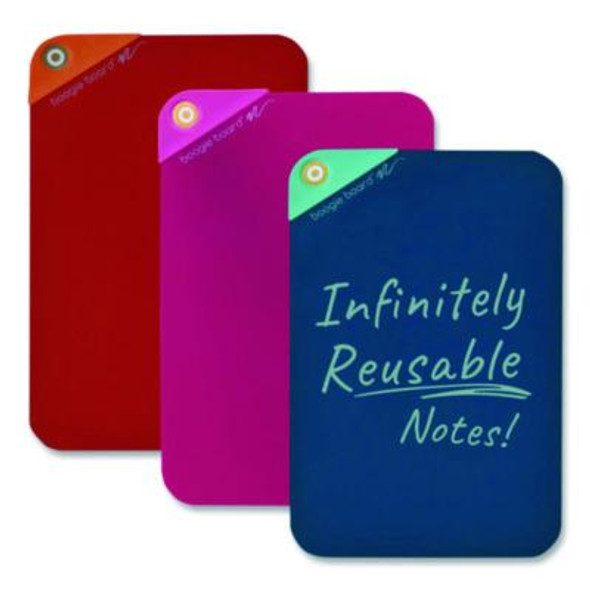 Versanotes Reusable Notes, 4 x 6, Assorted Colors, 3/Pack