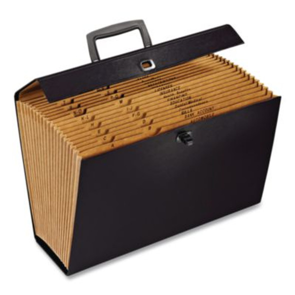 Case File, 5" Expansion, 19 Sections, Twist-Lock Closure, Custom-Cut Tabs, Legal Size, Randomly Assorted Colors