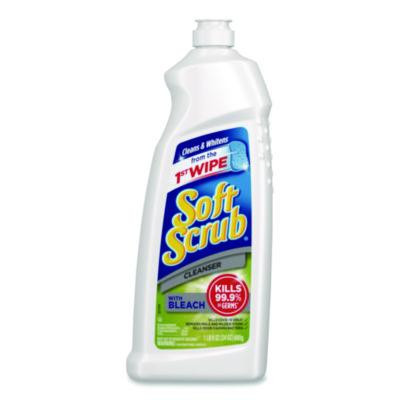 Antibacterial Surface Cleanser With Bleach, 24 Oz Bottle, 8/Carton