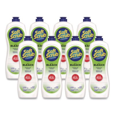 Antibacterial Surface Cleanser With Bleach, 24 Oz Bottle, 8/Carton