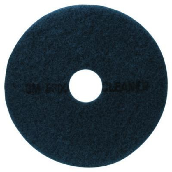 Low-Speed High Productivity 5300 Floor Pads, 14" Diameter, Blue, 5/Carton