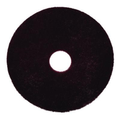 Surface Preparation Pad Plus, 16" Diameter, Maroon, 5/Carton
