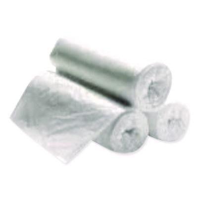 High Density Can Liners, 56 Gal, 14 Mic, 43" x 46", Natural, Interleaved Roll, 25 Bags/Roll, 8 Rolls/Carton
