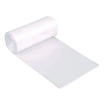 High Density Can Liners, 56 Gal, 14 Mic, 43" x 46", Natural, Interleaved Roll, 25 Bags/Roll, 8 Rolls/Carton