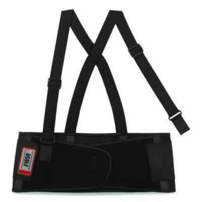 Proflex 1650 Economy Elastic Back Support Brace, Small, 25" To 30" Waist, Black