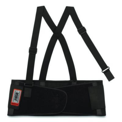 Proflex 1650 Economy Elastic Back Support Brace, Large, 34" To 38" Waist, Black
