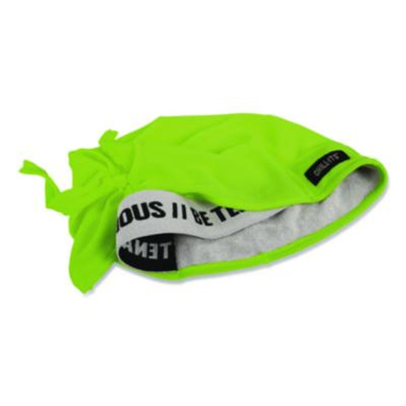 Chill-Its 6615 High-Performance Bandana Doo Rag With Terry Cloth Sweatband, One Size Fits Most, Lime