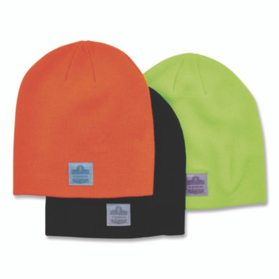 N-Ferno 6812 Rib Knit Beanie, Acrylic, One Size Fits Most, Orange