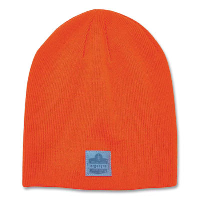 N-Ferno 6812 Rib Knit Beanie, Acrylic, One Size Fits Most, Orange