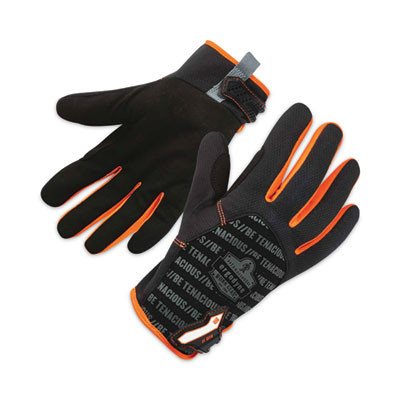 Proflex 812 Standard Mechanics Gloves, 9" Long, Xx-Large, Black, Pair