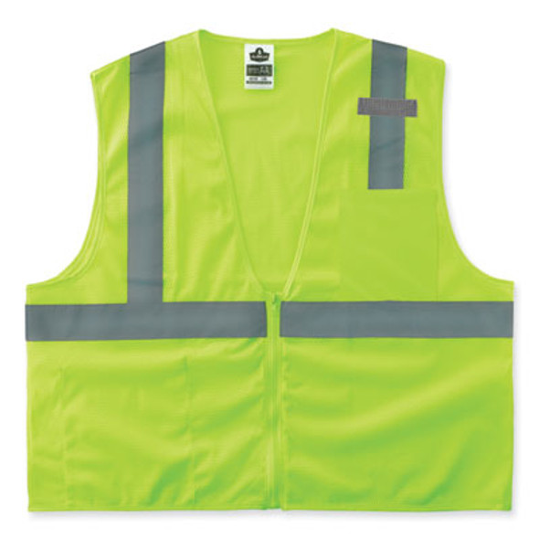 Glowear 8210Z Class 2 Economy Mesh Vest, Polyester, Lime, 4X-Large/5X-Large
