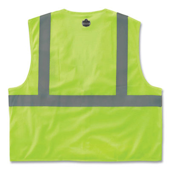 Glowear 8210Z Class 2 Economy Mesh Vest, Polyester, Lime, 4X-Large/5X-Large