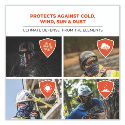 N-Ferno 6491 Reversible Thermal Fleece + Poly Multi-Band, One Size Fits Most, Light Gray Fade