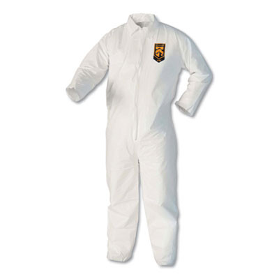 A40 Coveralls, Open Wrists And Ankles, X-Large, White