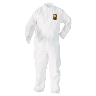 A20 Breathable Particle Protection Coveralls, Zip Front, Elastic Wrists And Ankles, 2X-Large, White