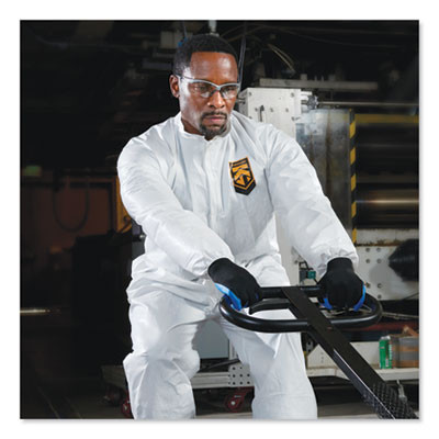 A20 Breathable Particle Protection Coveralls, Zip Front, Elastic Wrists And Ankles, 2X-Large, White