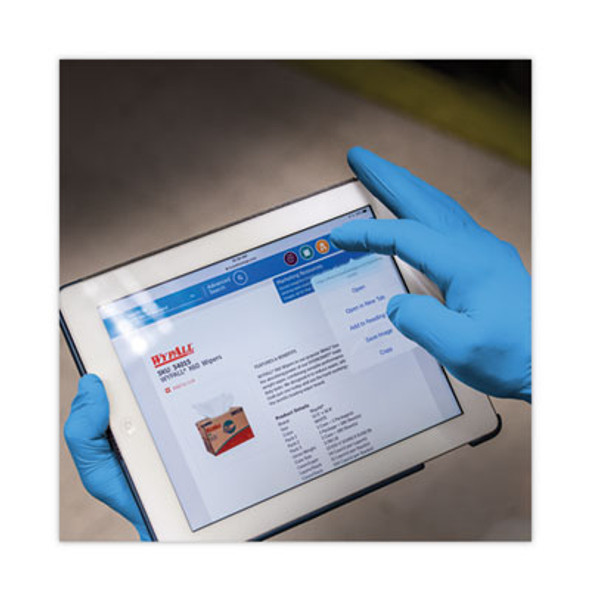 G10 2Pro Nitrile Gloves, Powder-Free, Large, 6 Mil Thick, 9.5" Long, Blue, 100/Box, 10 Boxes/Carton