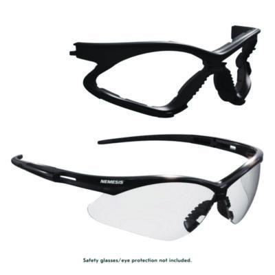Nemesis Foam Gasket Attachable Eyewear Accessory, Black, 24/Carton