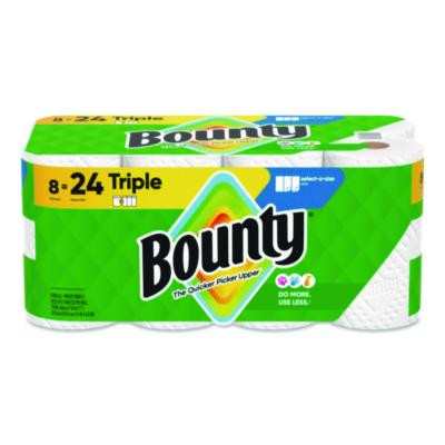 Select-a-Size Kitchen Roll Paper Towels, 2-Ply, White, 6 x 11, 123 Sheets/Roll, 8 Triple Rolls/Carton