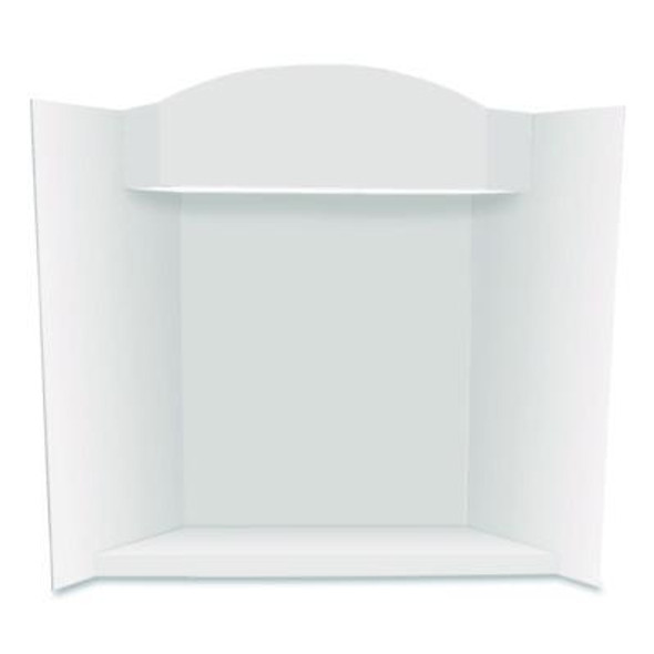 Stage It Display Board, 37" x 44", 1-Ply, Corrugate, White, 5/Pack