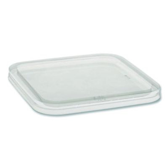 Earthchoice Recycled Pet Container Lid, For 6" Square Rpet Containers, 6.25 x 0.39 x 6.25, Clear, Plastic, 360/Carton