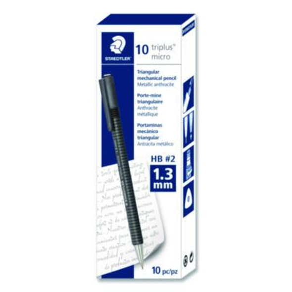 Mechanical Pencils, 1.3 Mm, Hb (#2), Black Lead, Pearl Barrel, 10/Box