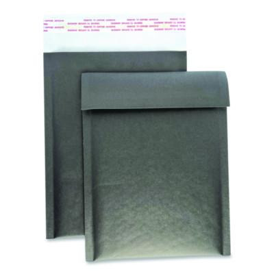 Self-Sealing Bubble Mailer, 6 x 9, Black, 12/Pack