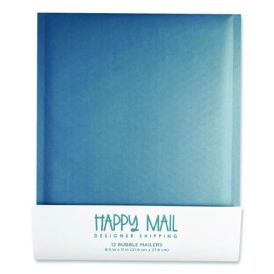 Self-Sealing Bubble Mailer, 8.5 x 11, Blue, 12/Pack