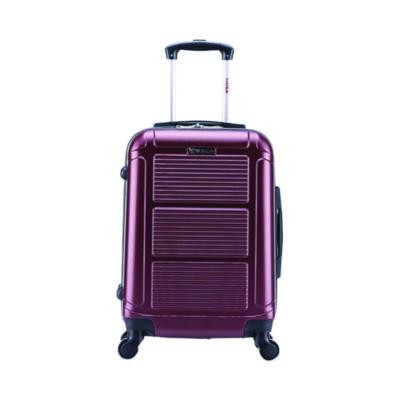 Pilot Hard Side Carry-On Suitcase, Four-Wheeled Spinner, 14.37 x 8.86 x 21.46, Wine