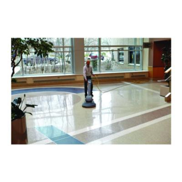 Clean And Shine Pad, 28 x 14, Brown/Yellow, 5/Carton