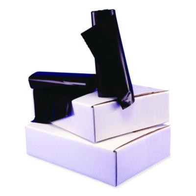 Low Density Can Liners, 33 Gal, 1.1 Mil, 33" x 39", Black, Interleaved Roll, 20 Bags/Roll, 5 Rolls/Carton