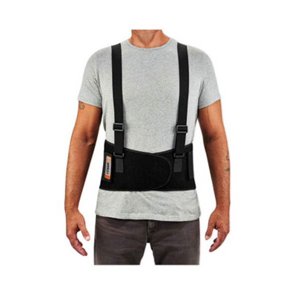 Proflex 2000Sf High-Performance Spandex Back Support Brace, 3X-Large, 46" To 52" Waist, Black