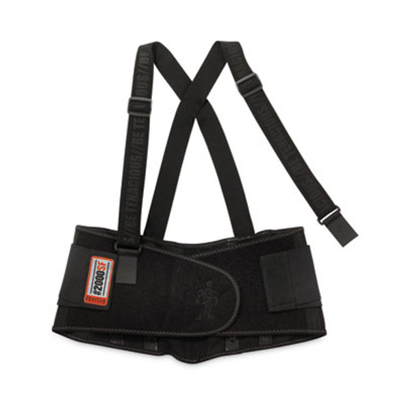 Proflex 2000Sf High-Performance Spandex Back Support Brace, 3X-Large, 46" To 52" Waist, Black