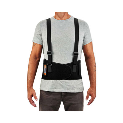 Proflex 2000Sf High-Performance Spandex Back Support Brace, 3X-Large, 46" To 52" Waist, Black