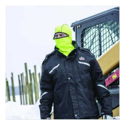 N-Ferno 6821 Fleece Balaclava Face Mask, One Size Fits Most, Lime