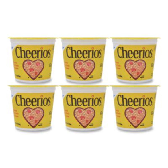 Cheerios Breakfast Cereal, Single-Serve 1.3 Oz Cup, 6/Pack