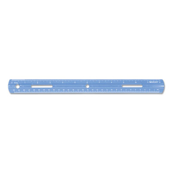 Plastic Ruler, Standard/Metric, 12" (30 Cm) Long, Assorted Translucent Colors