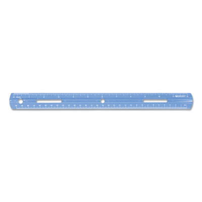 Plastic Ruler, Standard/Metric, 12" (30 Cm) Long, Assorted Translucent Colors