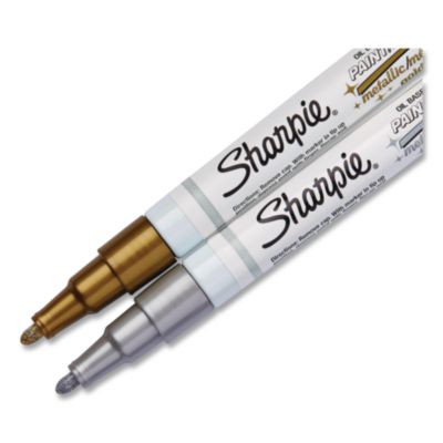 Permanent Paint Marker, Fine Bullet Tip, Silver