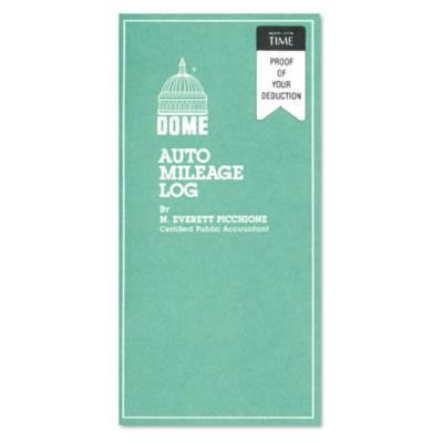 Auto Mileage Log, One-Part (No Copies), 6.5 X 6.25, 32 Forms Total
