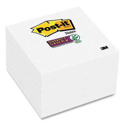 Self-Stick Notes 3" x 3", White, 90 Sheets/Pad, 8 Pads/Pack