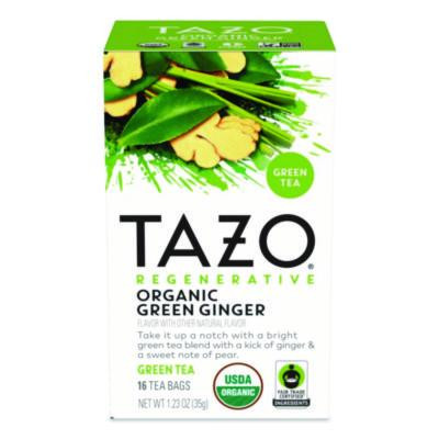 Tea Bags, Organic Green Ginger, 16/Box