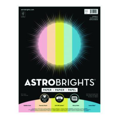 Color Paper - "Sprinkles" Assortment, 24 Lb Bond Weight, 8.5 x 11, Assorted Colors, 300/Pack